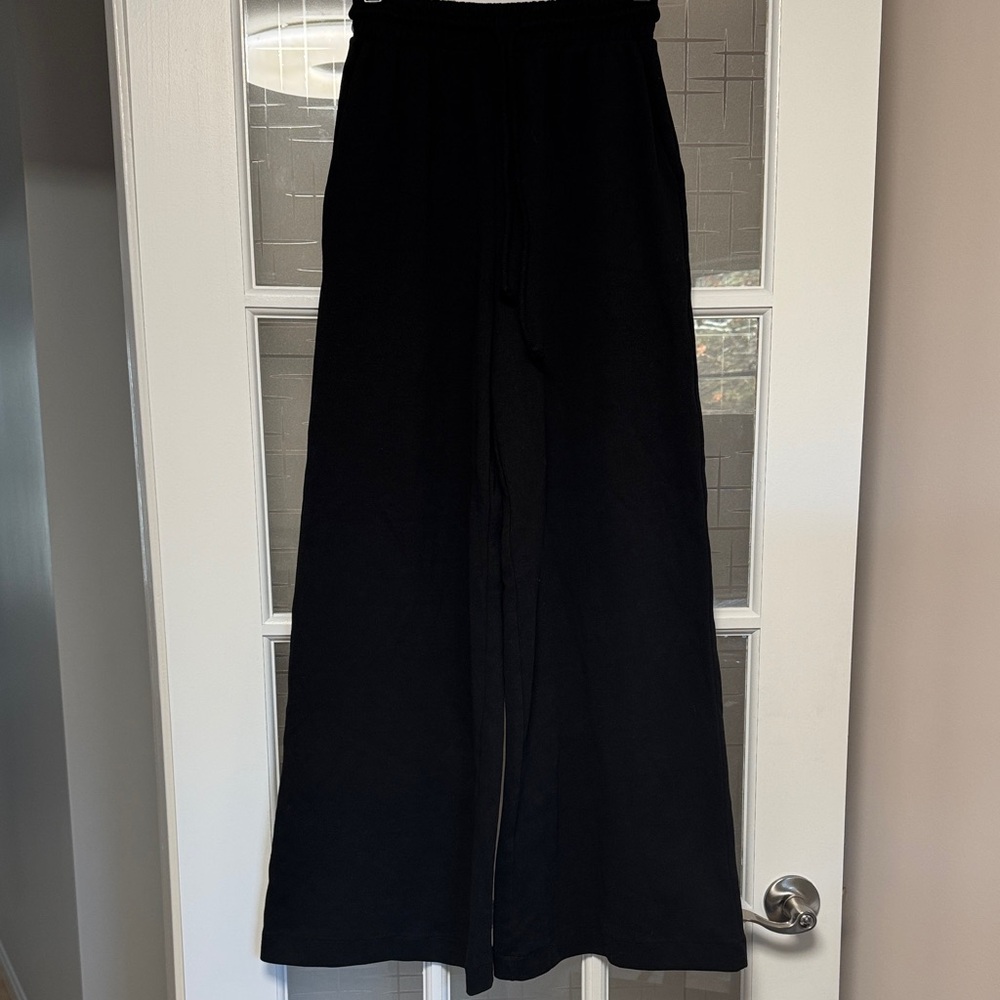 Zara Black Elastic Waist Pants